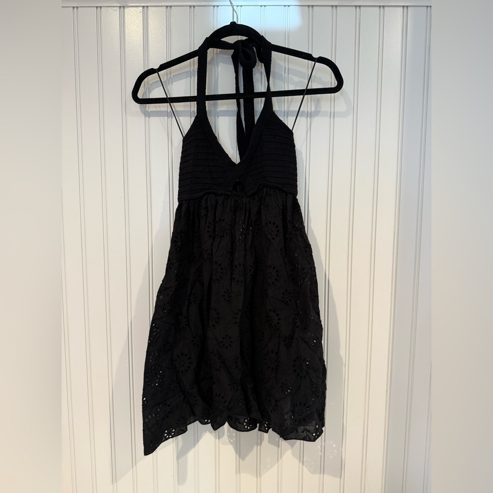 Zara Black Halter Dress